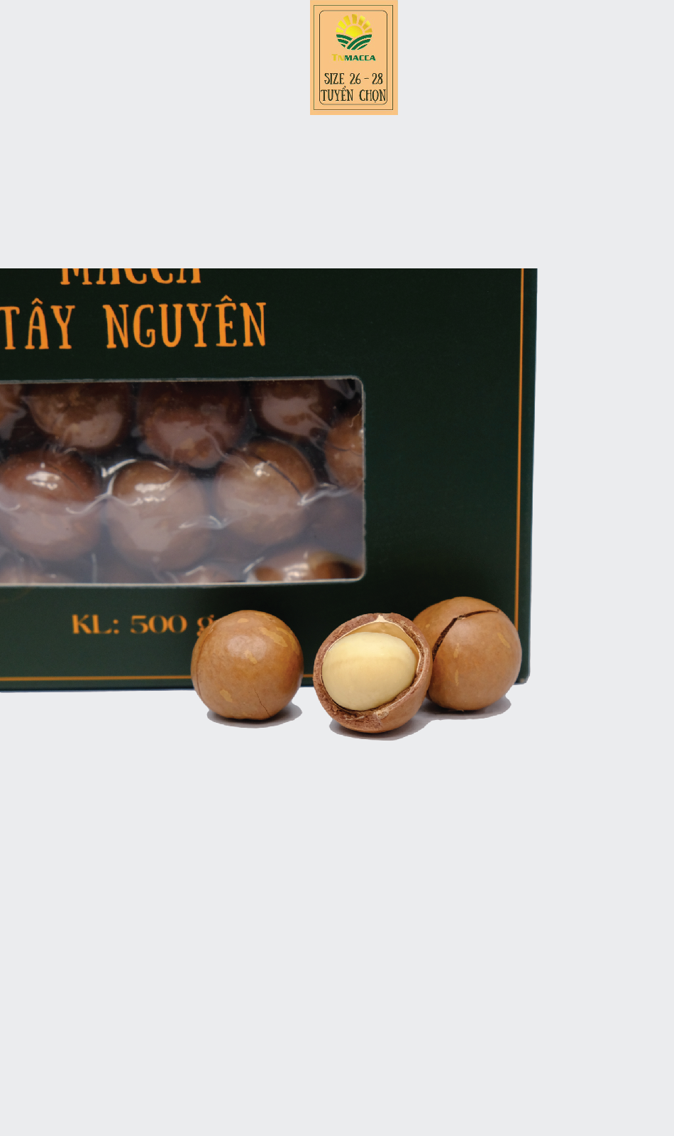 Hạt macca sấy nứt 25-28 tuyển chọn